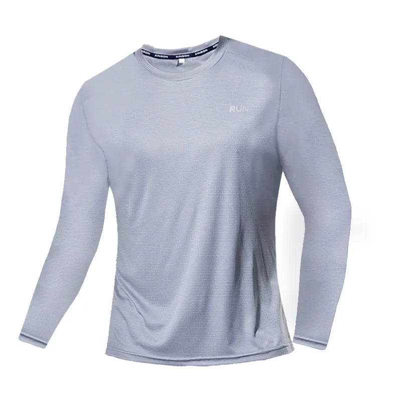 Men's Sun Protection Shirts UV SPF UPF 50+ Long Sleeve Rash Guard Fishing Running Quick Dry Lightweight Sports Running Shirt