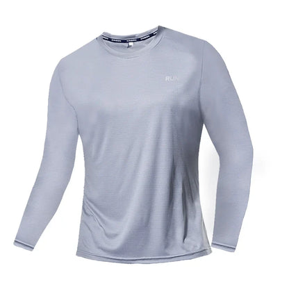 Men's Sun Protection Shirts UV SPF UPF 50+ Long Sleeve Rash Guard Fishing Running Quick Dry Lightweight Sports Running Shirt