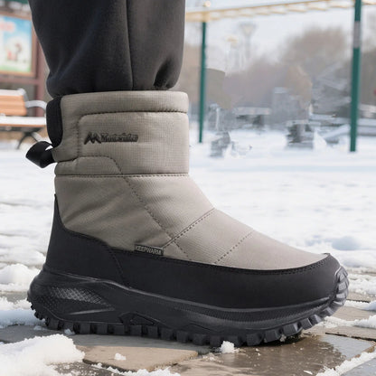 Brand Winter Sneakers Men's Boots Thick Plush Warm Men's Snow Boots Soft Non-Slip Men Ankle Boots Outdoor Waterproof Men's Boots
