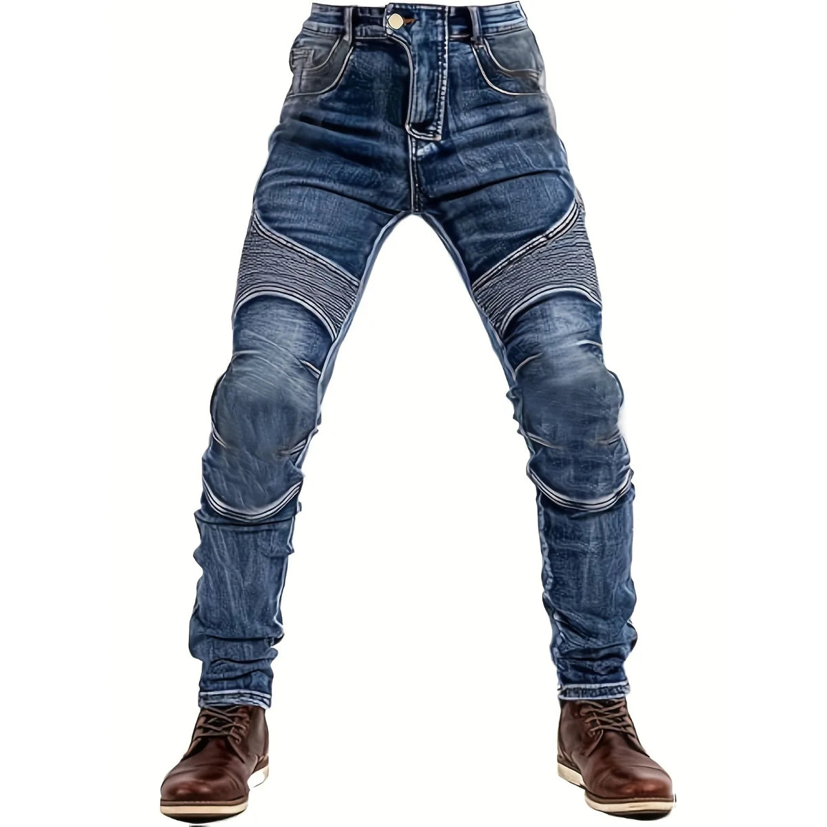 Men's Slim-Fit Fashion Stone-Washed Jeans Cargo Jeans Mens Pants Men Jeans