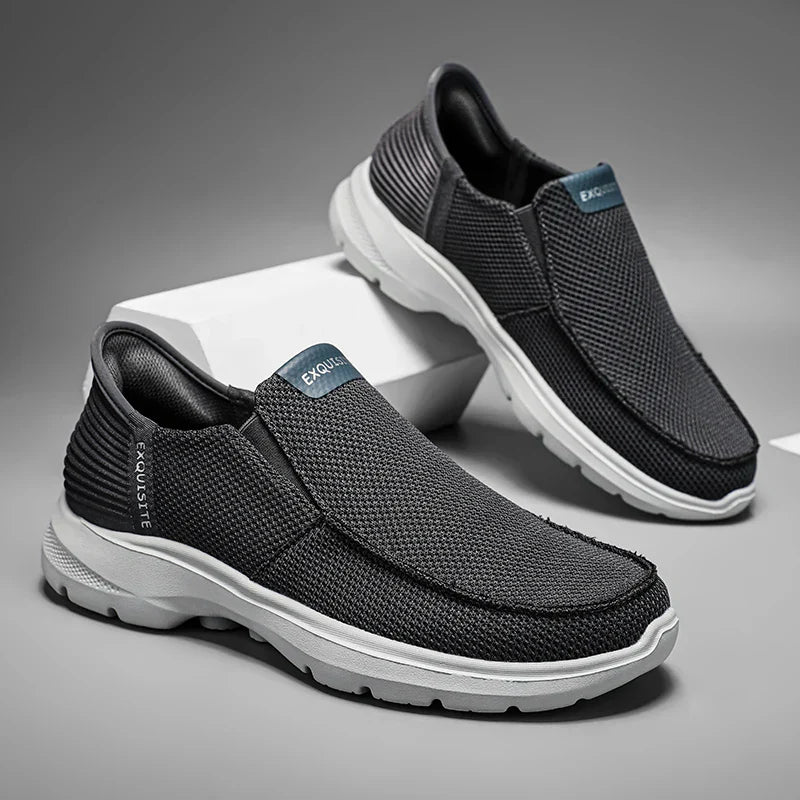 New Summer Breathable Canvas Shoes Men Loafers Slip On Sneakers Fashion Casual Men Shoes Lightweight Flats Men Driving