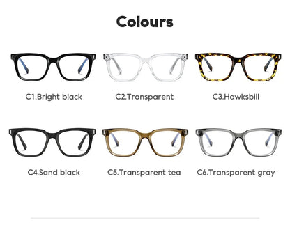 Men's Anti Blue Light Reading Glasses Brand Design Myopia Prescription Glasses Men Simple Optical Eyewear Glasses Frame