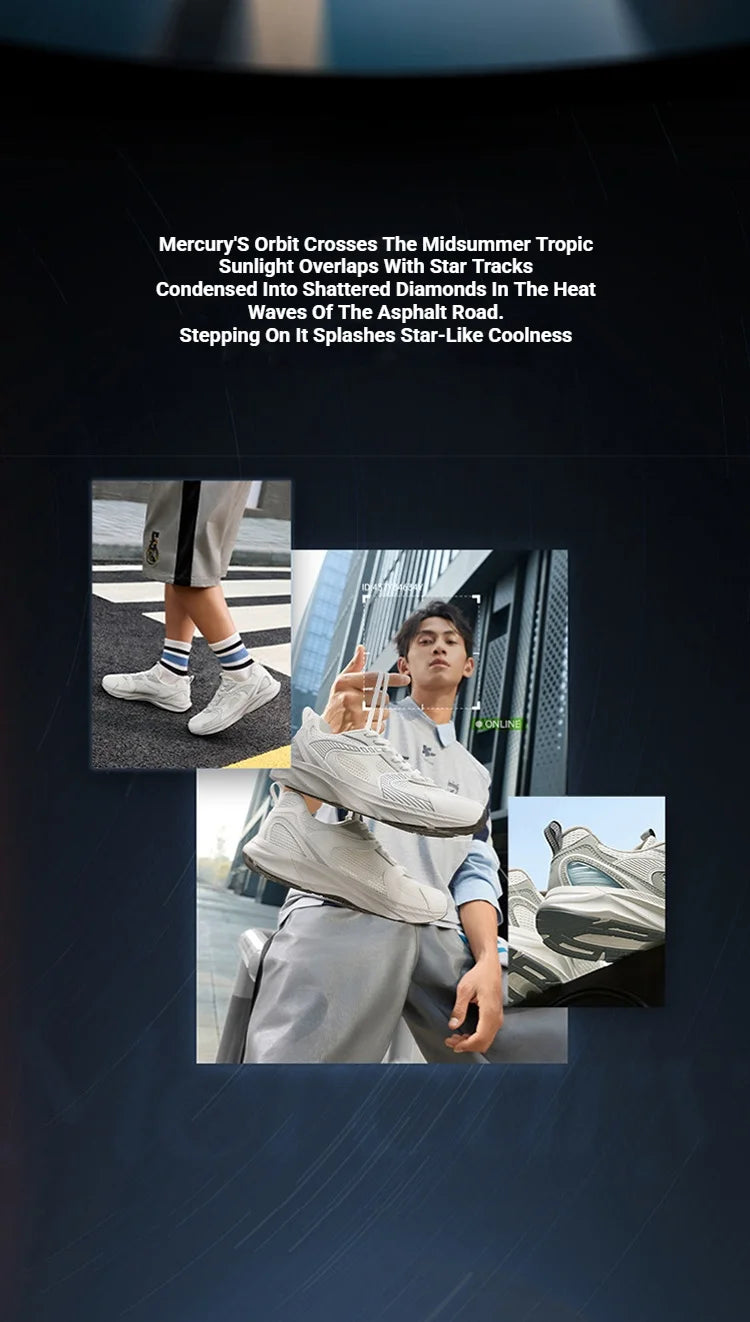 Cryo Mercury Shoes 2.0 Breathable Comfortable Leather Mesh Perforated Insole Shock Absorption Male Sneaker 672626768