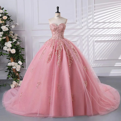 15 Quinceanera Dresses Ball Gown Strapless Party Dresses Sweet Ball Gown Customized 15 Year Old Dress Plus Size
