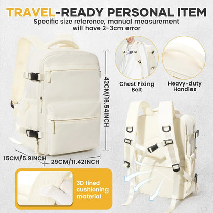 Backpack Travel Cabin Airplane Backpack, Air Vacuum Compression Backpack, Women Men Backpack Business Laptop Bag Handbag