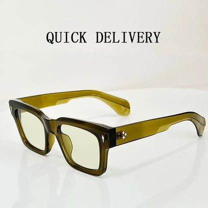 Vintage Square Sunglass Men Vacation Fashion Glasses Retro Sunglasses Women Trendy Fashion Glasses Gafas De Sol Hombre Zonnebril