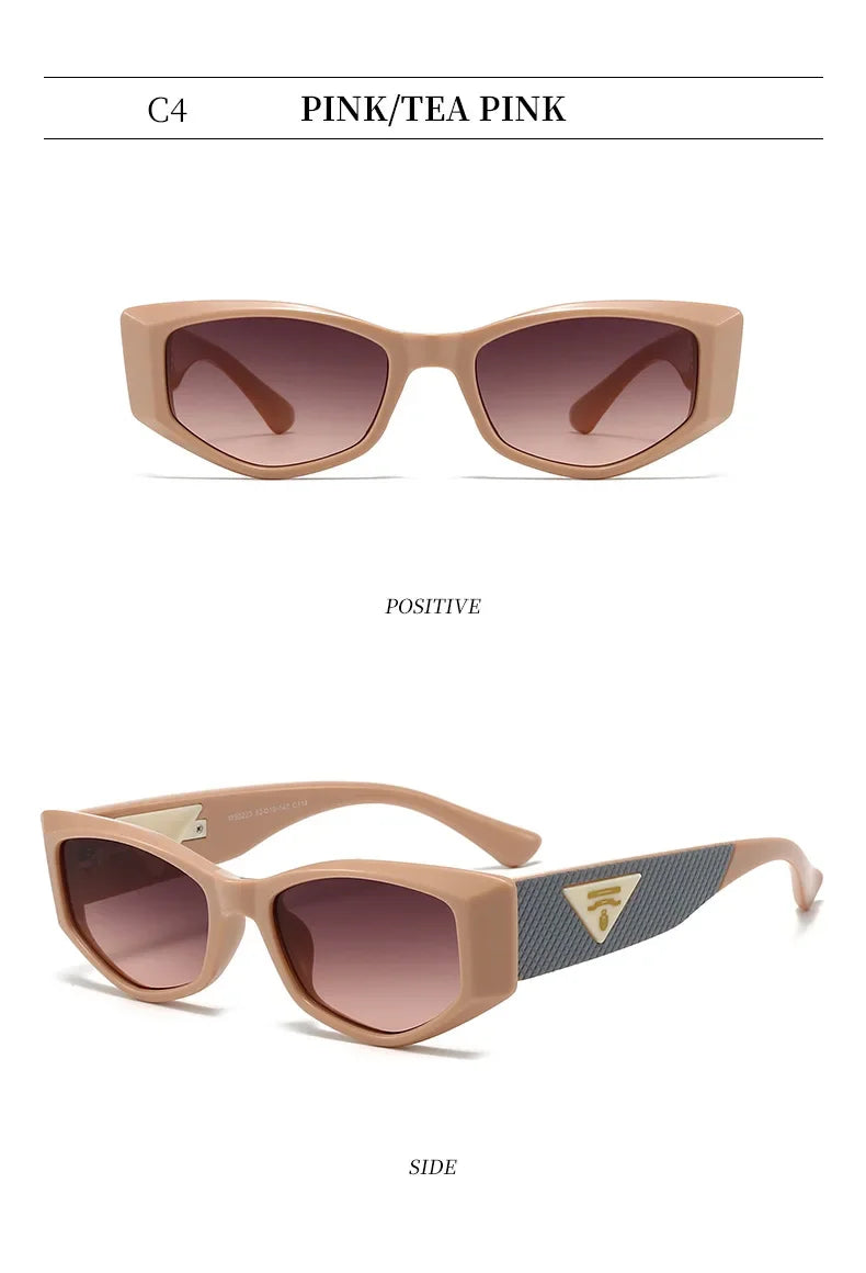 2025 New Special-shaped Light Luxury Small Cat Eye Fashion Sunglasses Women Triangle Premium Sunshade Sun Glasses Ladies UV400