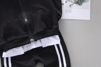 New Spring Autumn Baby Boys Clothes Children Girls Sports Hooded Jacket Pants 2Pcs/Sets Toddler Casual Costume Kids Tracksuits