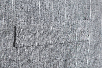 Men's Suit Vest Striped Single Breasted Waistcoat Stylish Mail Suit Retro Vest Wedding Business Banquet Daily Groomsman Uniform