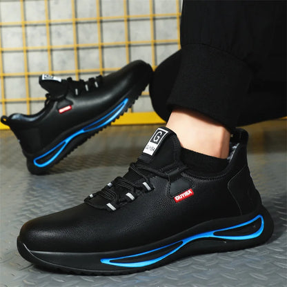 6KV Insulation Safety Work Shoes For Men And Women Waterproof Black Leather Shoes Non-slip Kitchen Shoes Indestructible Boots