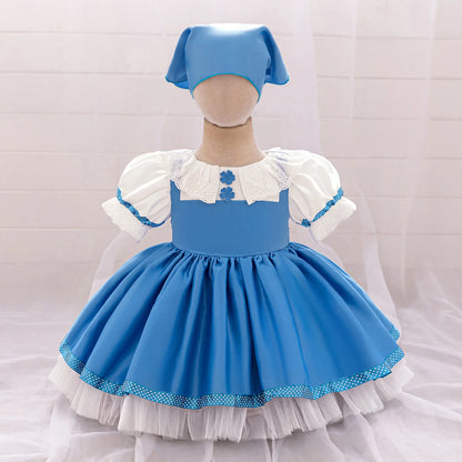 Maid Bear Party Baby Girl Dresses Toddler Lolita 1st Birthday Princess Prom Dress for Baby Bears Wedding Bridesmaids Kids Clothe