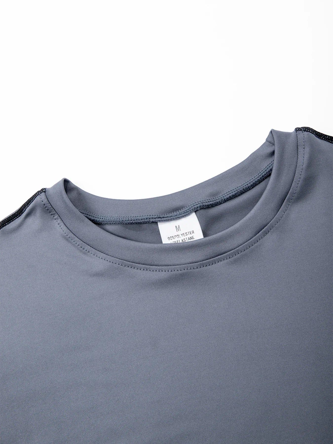Men's Running T Shirt Quick Dry Shirt Yoga Training Compression Sports Tops Long Sleeve Solid Running Sweatshirt T-Shirts