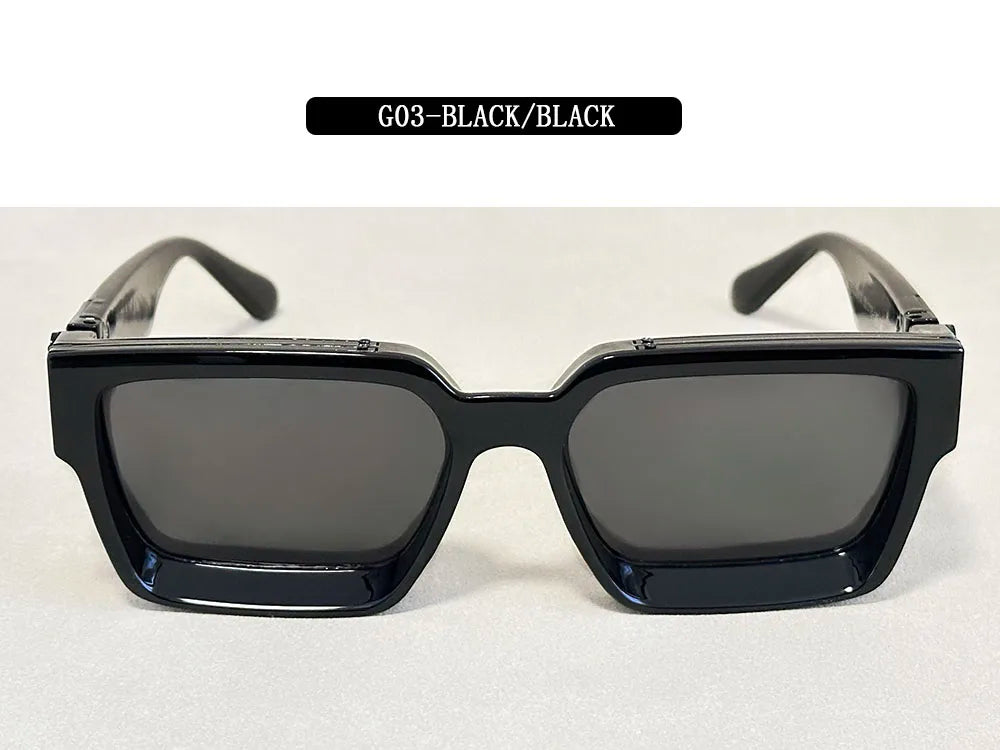 Senior Square Sunglass Men Vintage Millionaire Sunglasses Women Silver Retro Fashion Glasses Dropshipping Gafas De Sol Hombre