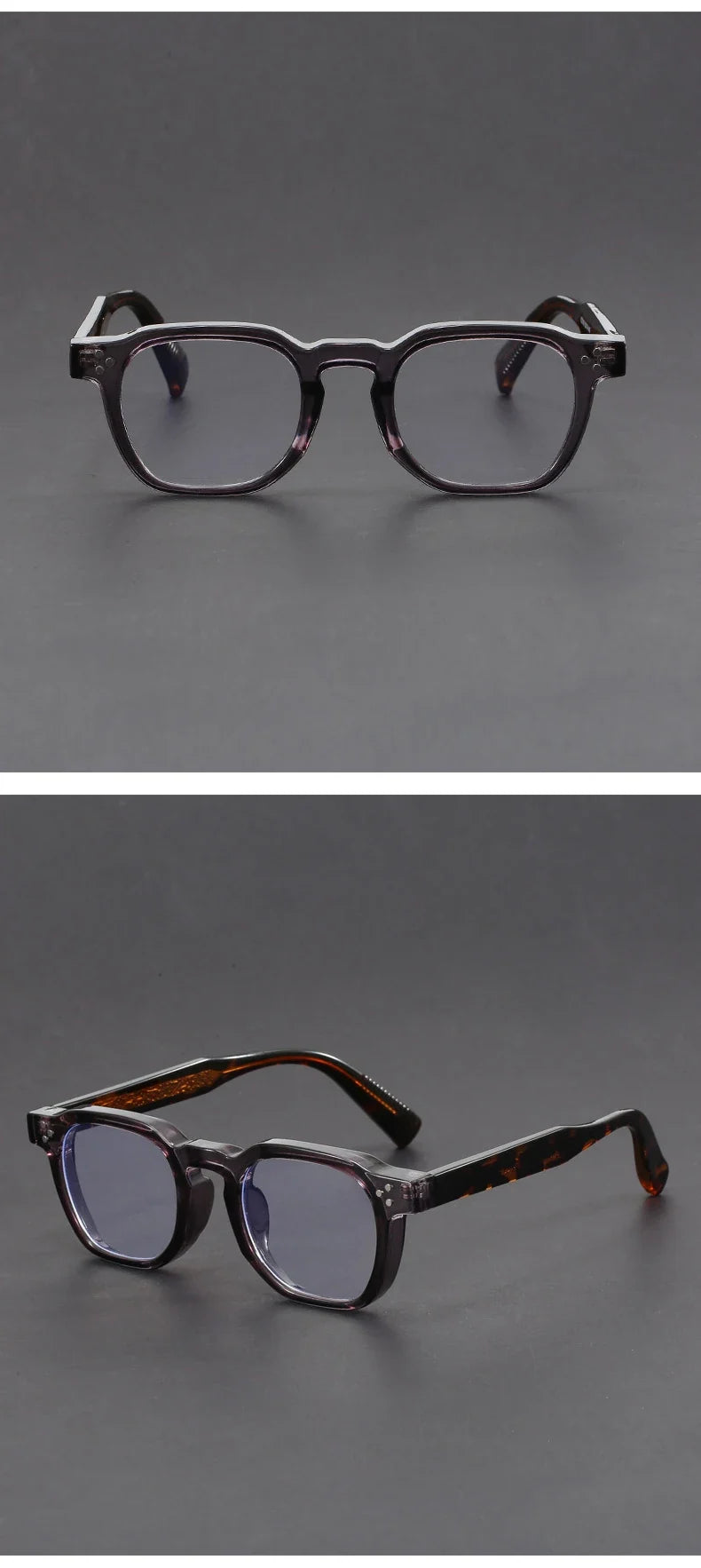 Classic Geometric Simple Retro Design Men's Anti-Blue Light Glasses Women's Reading Glasses Customizable Prescription