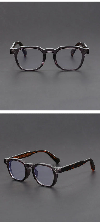 Classic Geometric Simple Retro Design Men's Anti-Blue Light Glasses Women's Reading Glasses Customizable Prescription
