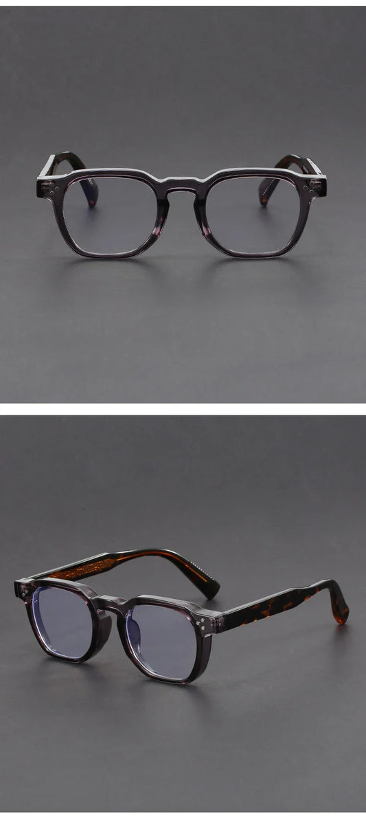 Classic Geometric Simple Retro Design Men's Anti-Blue Light Glasses Women's Reading Glasses Customizable Prescription