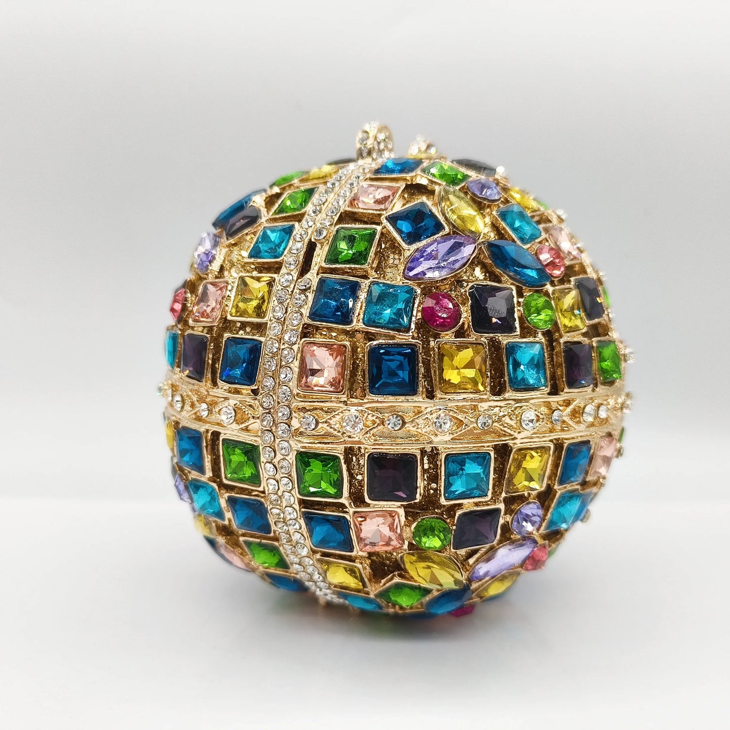 2025 New Design Mother Day Gift Stained Glass Rhinestone Clutch Bell Shaped Hollow Diamond Banquet Prom Ladies Evening Bag