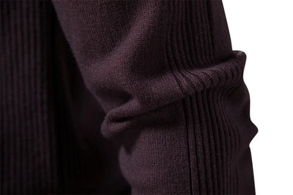 2021 New O-neck Pullover Men's Sweater Casual Solid Color Warm Sweater Men Winter Fashion Slim Mens Sweaters 11 Colors