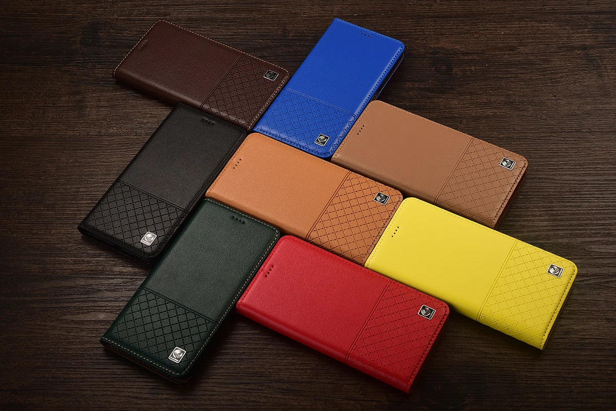Genuine Leather Case Book For Apple iPhone 17 AIR 16 E 15 14 13 Plus Pro Max Mini Pro Max Plus Flip Wallet Phone Cover