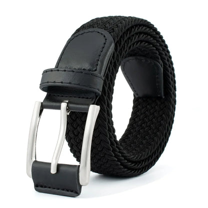 1pc Stretch Woven Braided Belt for Men Women Junior Casual Jeans Pants Golf Belt Canvas Belt