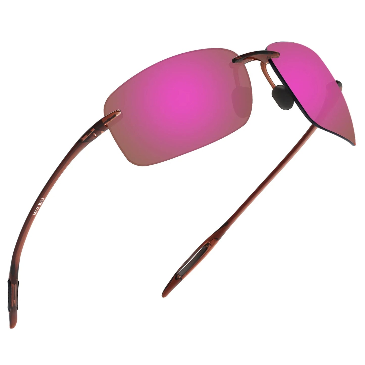 Sports Sunglasses for Men Women Tr90 Rimless Frame for Running Fishing Golf Driving MJ8009