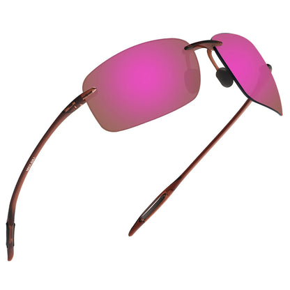 Sports Sunglasses for Men Women Tr90 Rimless Frame for Running Fishing Golf Driving MJ8009