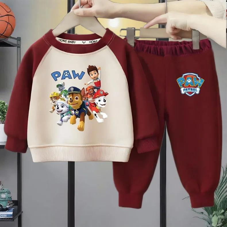 Baby Boys O Neck Spliced Long Sleeve Hoodies Sets Kids Casual Sweatshirt and Sweatpant 2pcs Suit Spring/autumn New