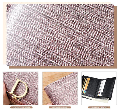 2025 New Women's Wallet, Long Wallet, Pearl D-Buckle, Large Capacity, Multiple Slots, Genuine Cowhide Wallet, Clutch Bag