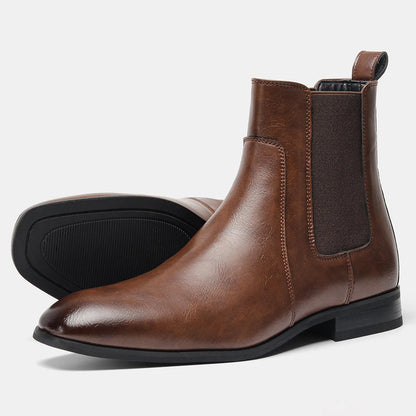Men Boots Casual 2026 Fashion Brand Comfortable Boots Leather Chelsea boots