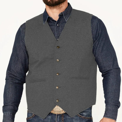 Men Vest Coffee Herringbone V Neck Single Button Waistcoat For Wedding Business Casual Formal Daily Office Work Men Suit Vest