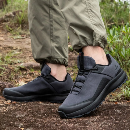 Men Hiking Shoes Litchi Leather High Quality Male Trekking Climbing Sneakers Non-slip Luxury Designer Outdoor Shoe