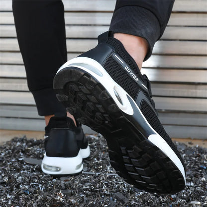 35-50 Air Cushion Working Shoes For Men Anti-Smashing Steel Toe Puncture Proof Construction Safety Shoes Sneakers Male Footwear