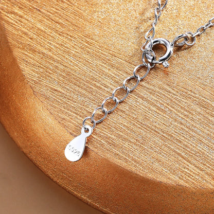 Smile Shape All Moissanite Pendant Necklace for Women 7-stone D Color Diamond Neck Chain S925 Sterling Silver Fine Jewelry