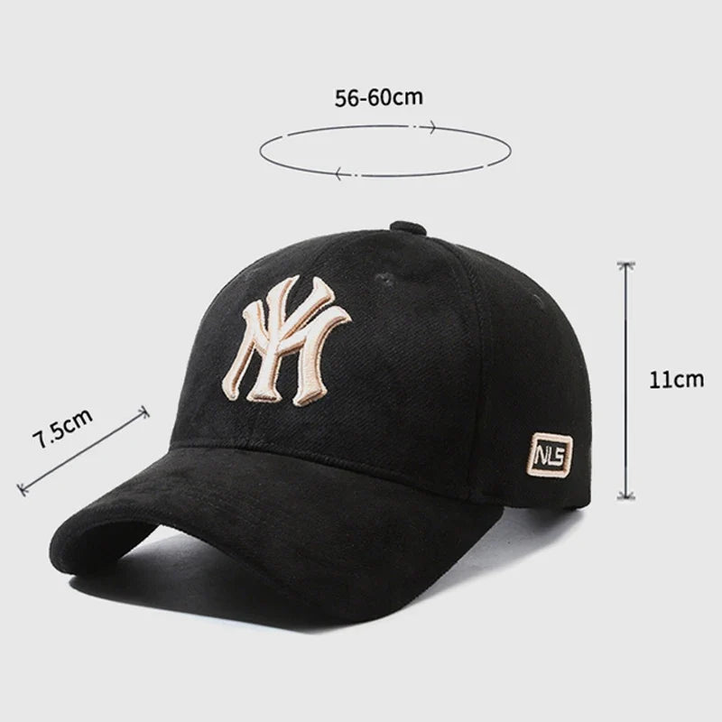 Fashion Embroidered Letters Baseball Cap for Men Women, Adjustable Unisex Couple Matching Sun Hat, Trendy Casual Duck Bill Cap