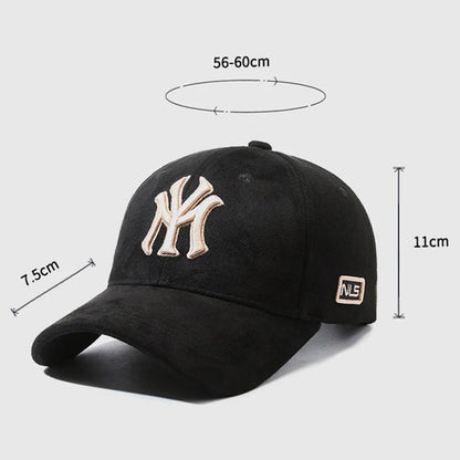 Fashion Embroidered Letters Baseball Cap for Men Women, Adjustable Unisex Couple Matching Sun Hat, Trendy Casual Duck Bill Cap