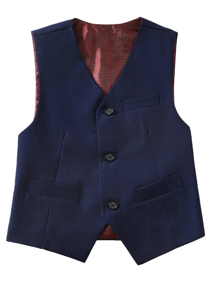 Boys Suit Vest Casual College Party Wedding Kids Vest Size 4-16Y