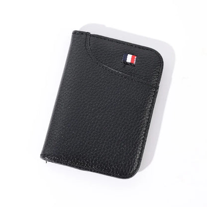 Slim Portable Credit Card Holder PU Leather Mini Wallet Super Thin Men's Short Purse Small Money Pocket Wallet