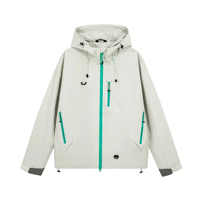 Men's Women's Waterproof Hiking Jacket Trekking Camping Mountaineering Windbreaker Unisex Outdoor Sport Windproof Rain Coat