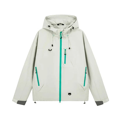 Men's Women's Waterproof Hiking Jacket Trekking Camping Mountaineering Windbreaker Unisex Outdoor Sport Windproof Rain Coat