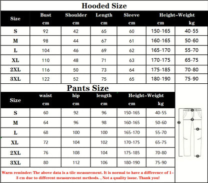 2025 Men Tracksuit Honda motor Wing Printed Hoodie Suits Hooded Sweatshirt+Pants 2 Pieces Men Sets Running Fitness Men Clothing