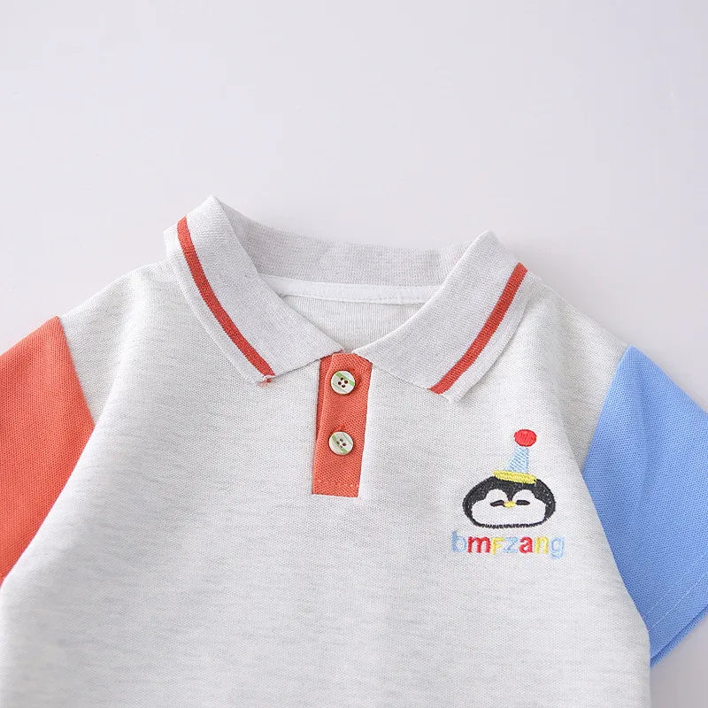New Toddler Summer Baby Boys/Girls Clothes Sets Children Cartoon T-Shirt + Shorts 2Pcs/Set Infant Kids Fashion Cotton Tracksuits