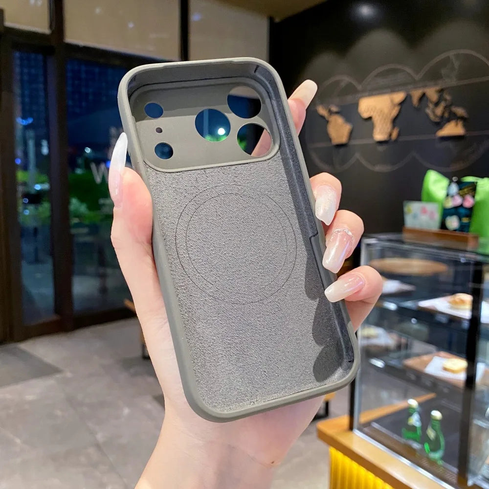 Original Silicone Candy Color for Magsafe Case for iPhone 17 Pro Max 16 15 14 13 Pro Max Magnetic Shockproof Soft Full Cover