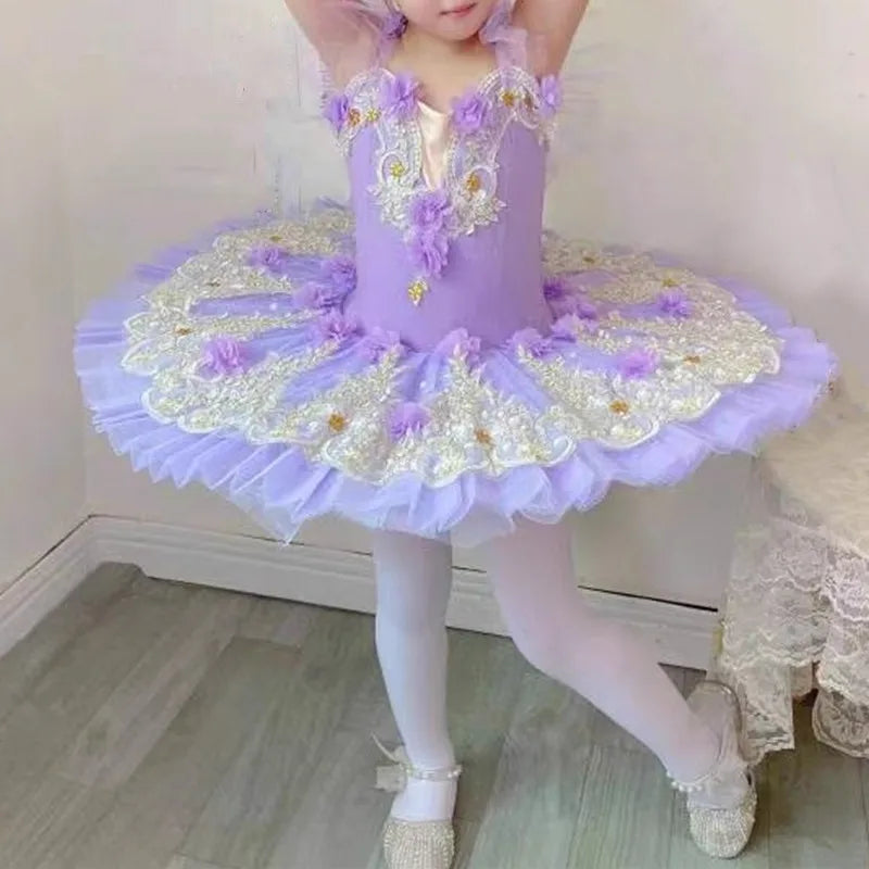 Summer Kids Ballet Dress Girls Children Clothes Princess Dress Women Ballet Tutu Dance Costumes Mother Daughter Outfit Vestido