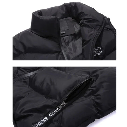 8XL 7XL Plus size vest men Brand Men Jacket Sleeveless Vests Winter Jackets man Casual Coats Men's Vest Cotton Thicken Waistcoat