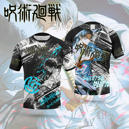 Bandai Jujutsu Kaisen Anime Character-themed Jerseys Adult Kids Athleisure T-Shirts Summer Quick-drying Soft Lightweight Comfy
