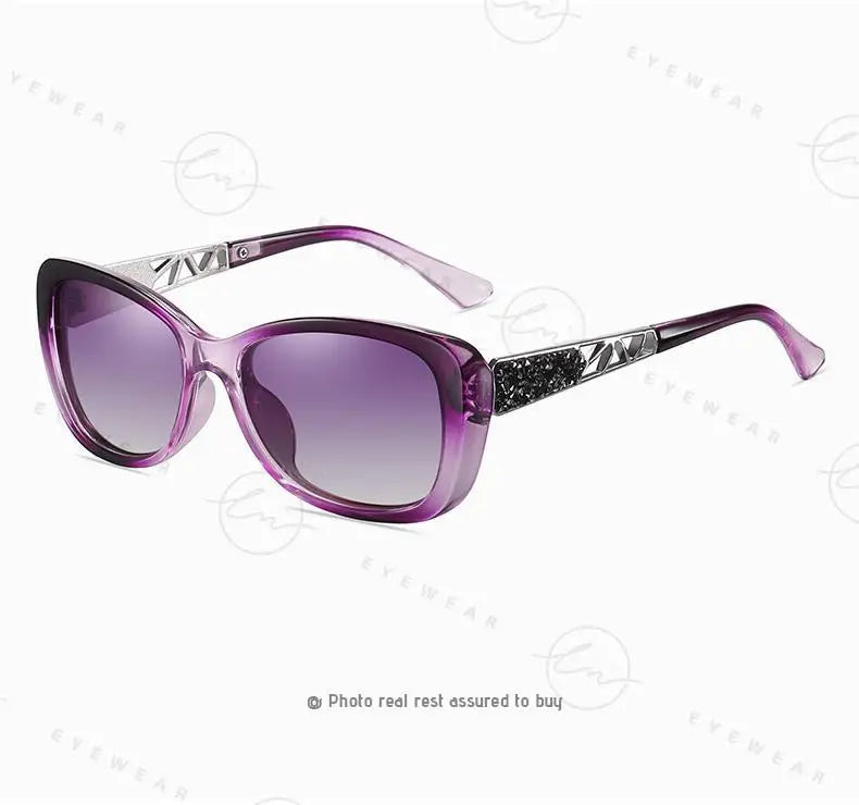 2024 Women's Sunglasses Gradient Polarized Lens Luxury Design Ladies Elegant UV400 Fashion Eyewear Lunette De Soleil Femme