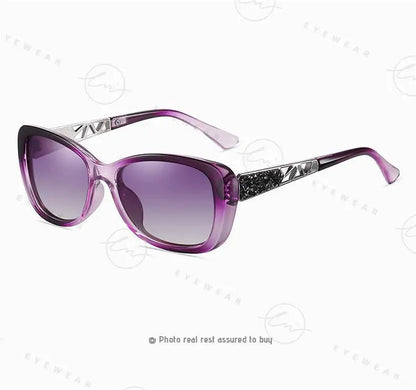 2024 Women's Sunglasses Gradient Polarized Lens Luxury Design Ladies Elegant UV400 Fashion Eyewear Lunette De Soleil Femme