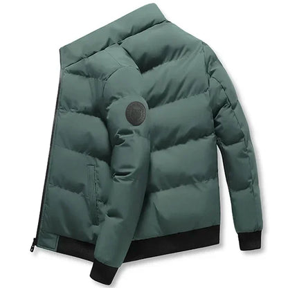 Men's Cotton Warm Jacket - 2025 Winter Fashion Trend - Short Warm Men's Jacket - Thick and Casual Warm Jacket - Men's Trench Coa