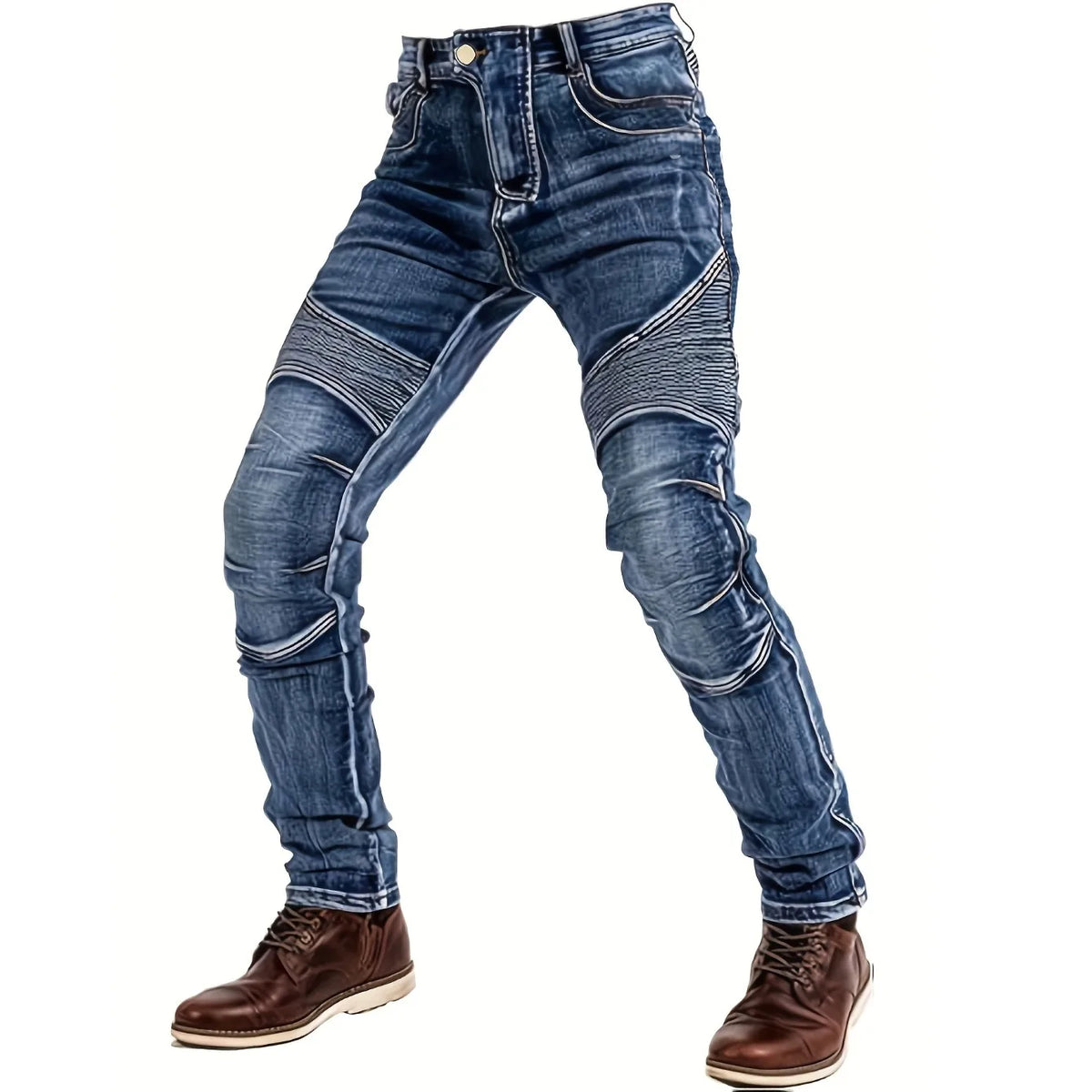 Men's Slim-Fit Fashion Stone-Washed Jeans Cargo Jeans Mens Pants Men Jeans