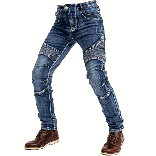 Men's Slim-Fit Fashion Stone-Washed Jeans Cargo Jeans Mens Pants Men Jeans